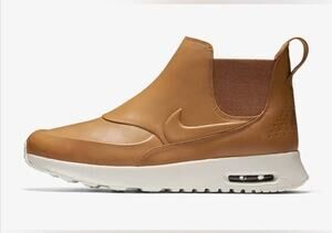 Nike Women's Air Max Thea Mid Sneaker Boots Chelsea boot in Ale Brown size 8.5